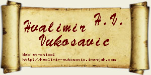 Hvalimir Vukosavić vizit kartica
